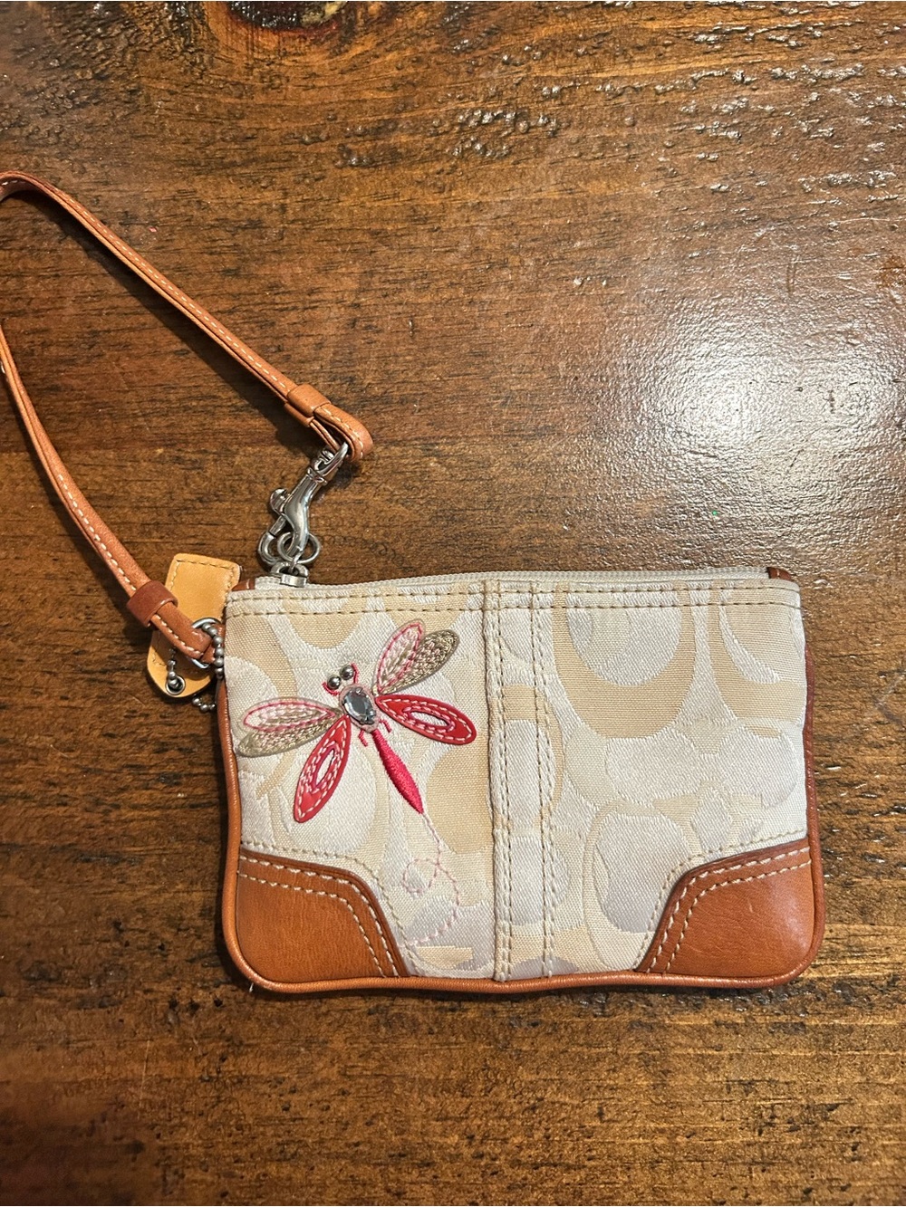 Coach Dragonfly Wristlet Small Wallet Rare Y2K Chic Soho Signature Logo Classic